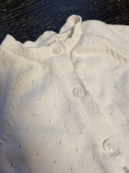 Finstrikket cardigan