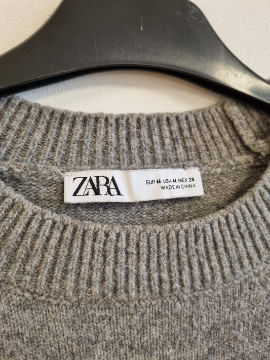 Zara lang strikkegenser - M