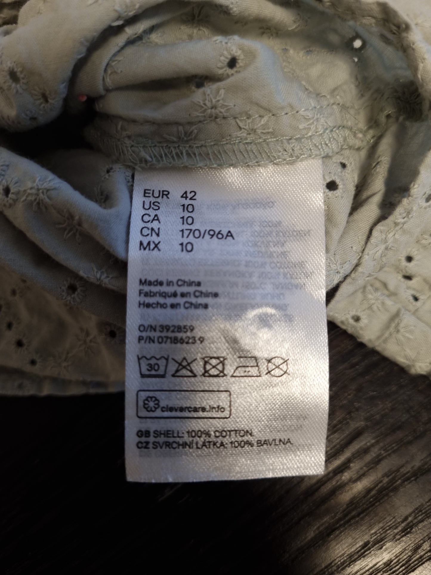 H&M brodert topp - L