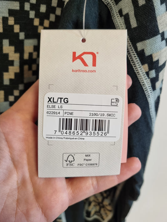 Ny med lapp! Kari Traa ulltrøye - XL