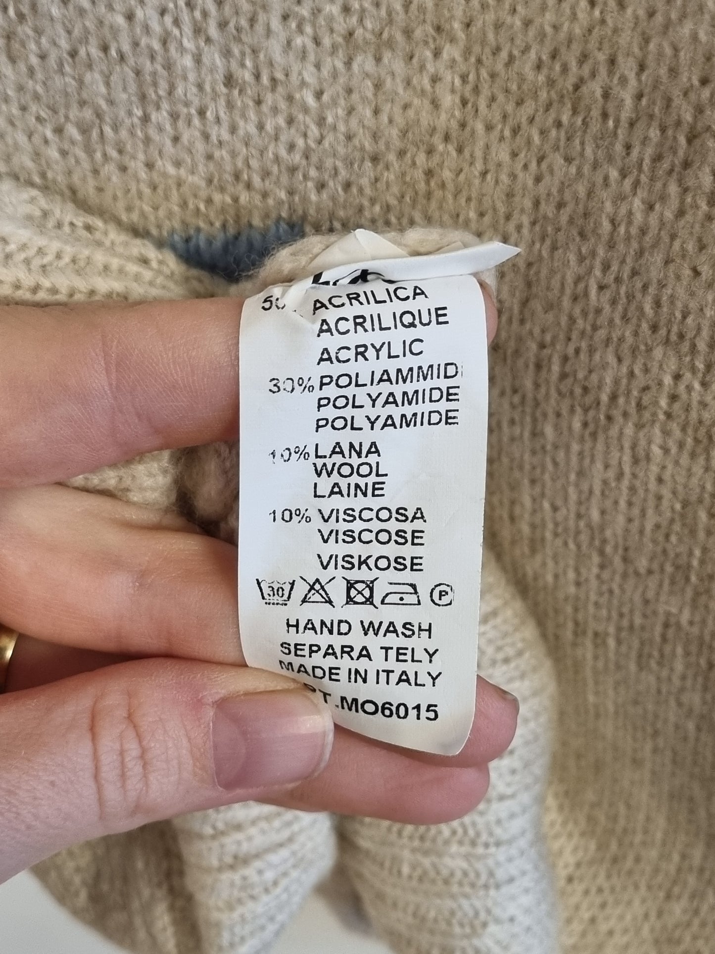 Moondust strikkegenser - L/XL
