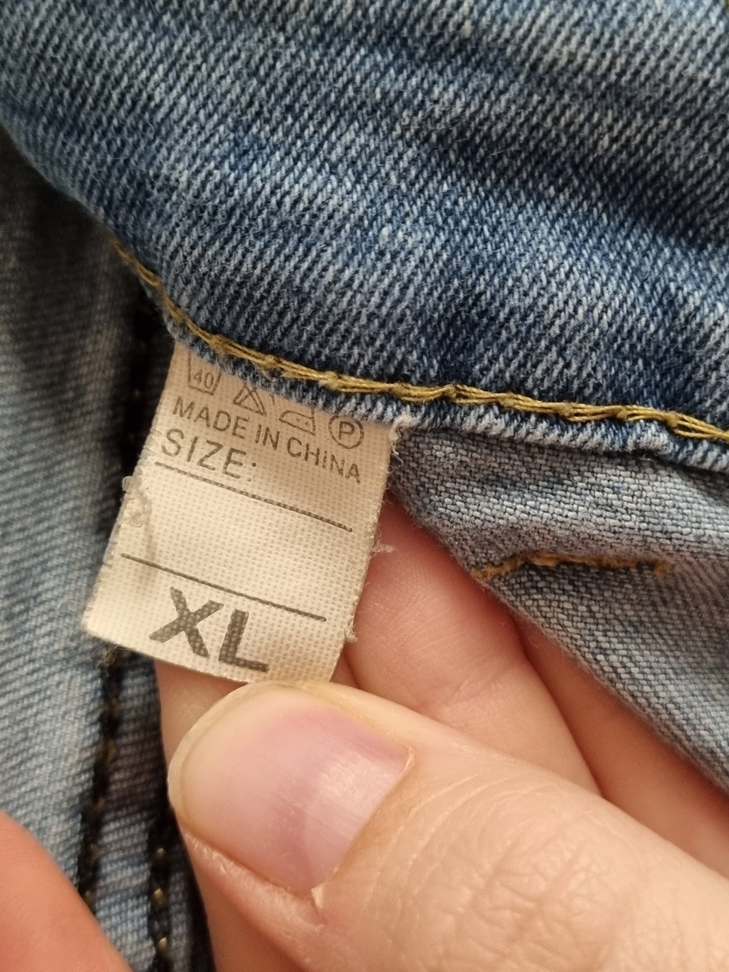 Jeans med sleng - XL