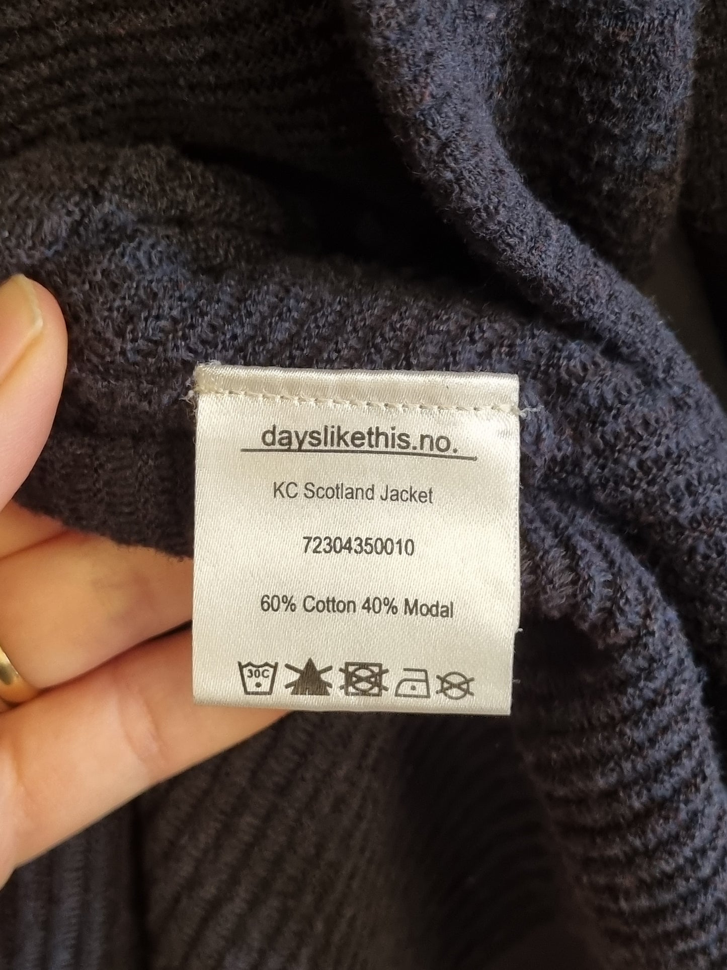 Days Like This KC Scotland cardigan - XL