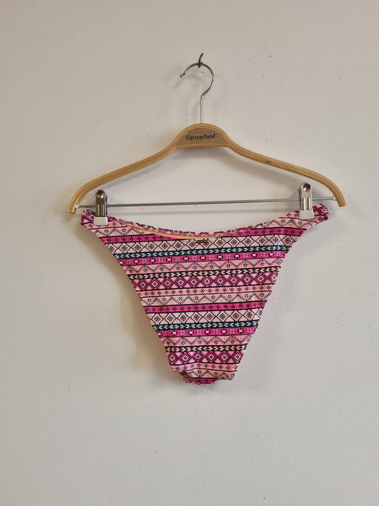 Mønstret bikiniunderdel dame - ca. M