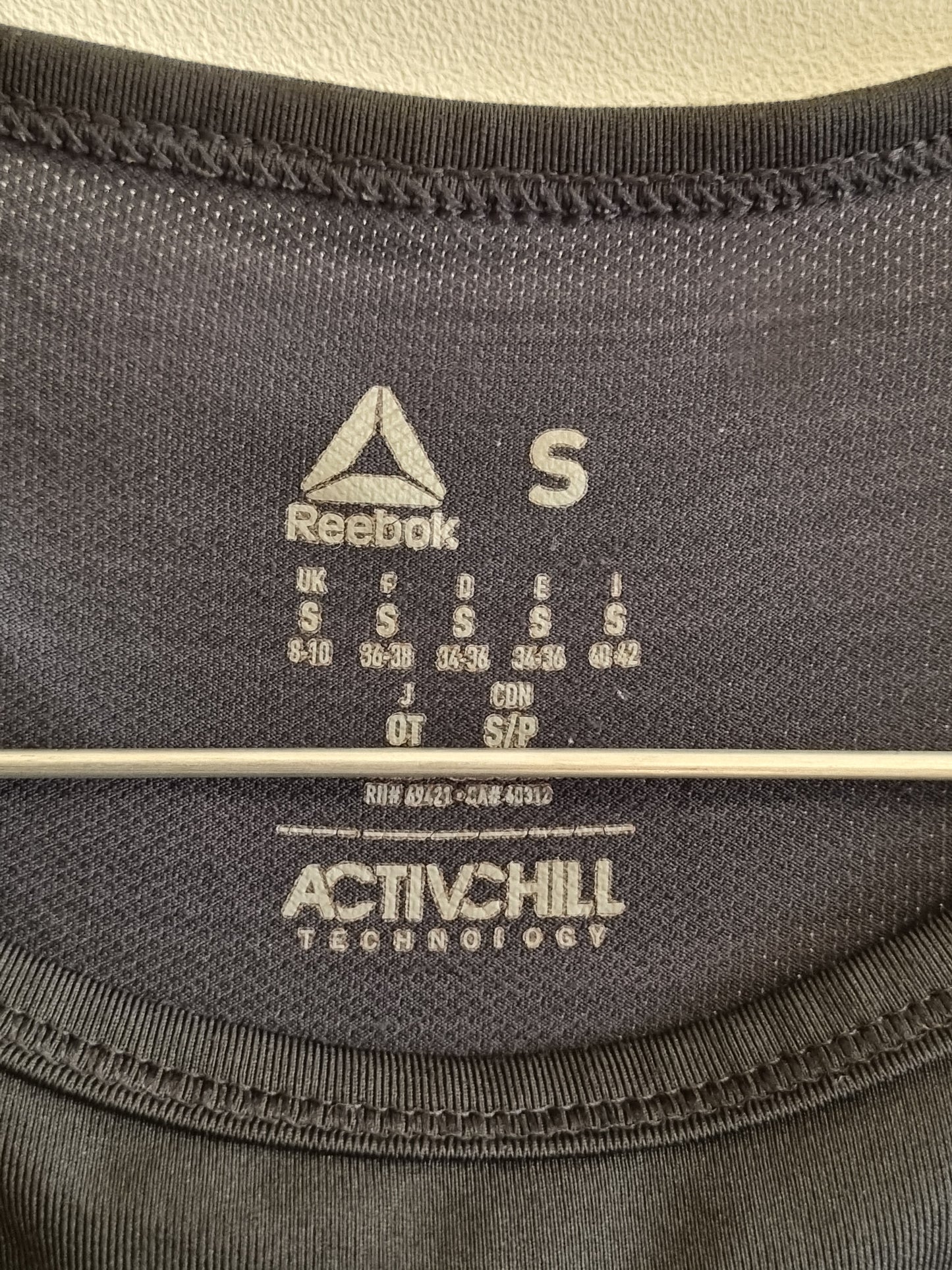 Svart treningssinglet / Reebok - S