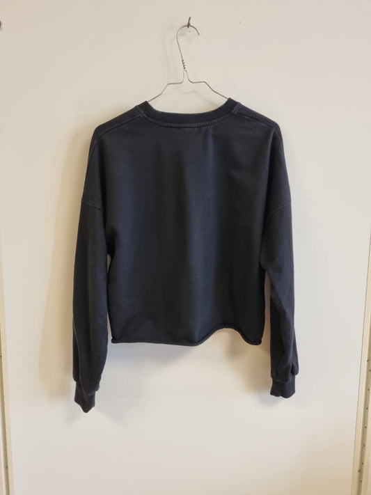 Svart cropped collegegenser / Bumpro - S