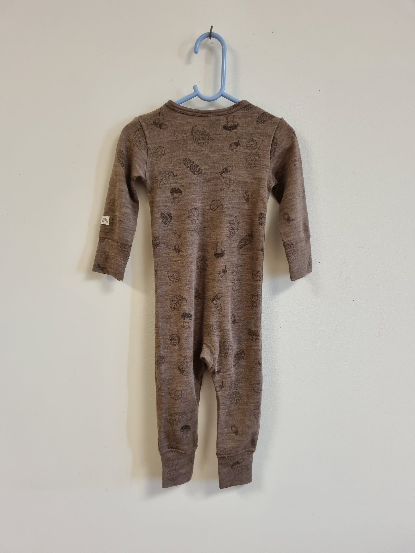 Ullpysjamas med naturmønster / Lindex - 74