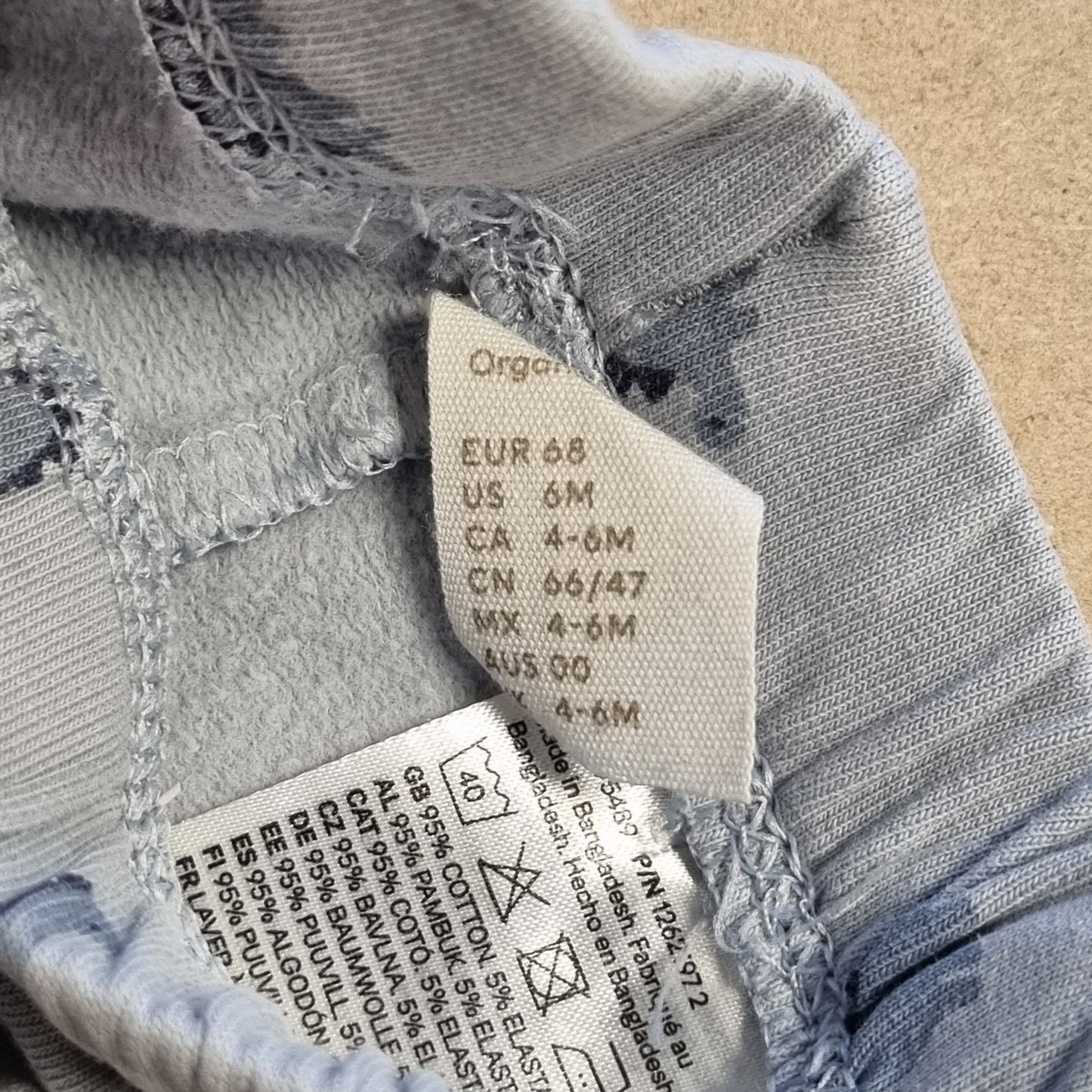 Blå bukse med dinosaurer / H&M - 68