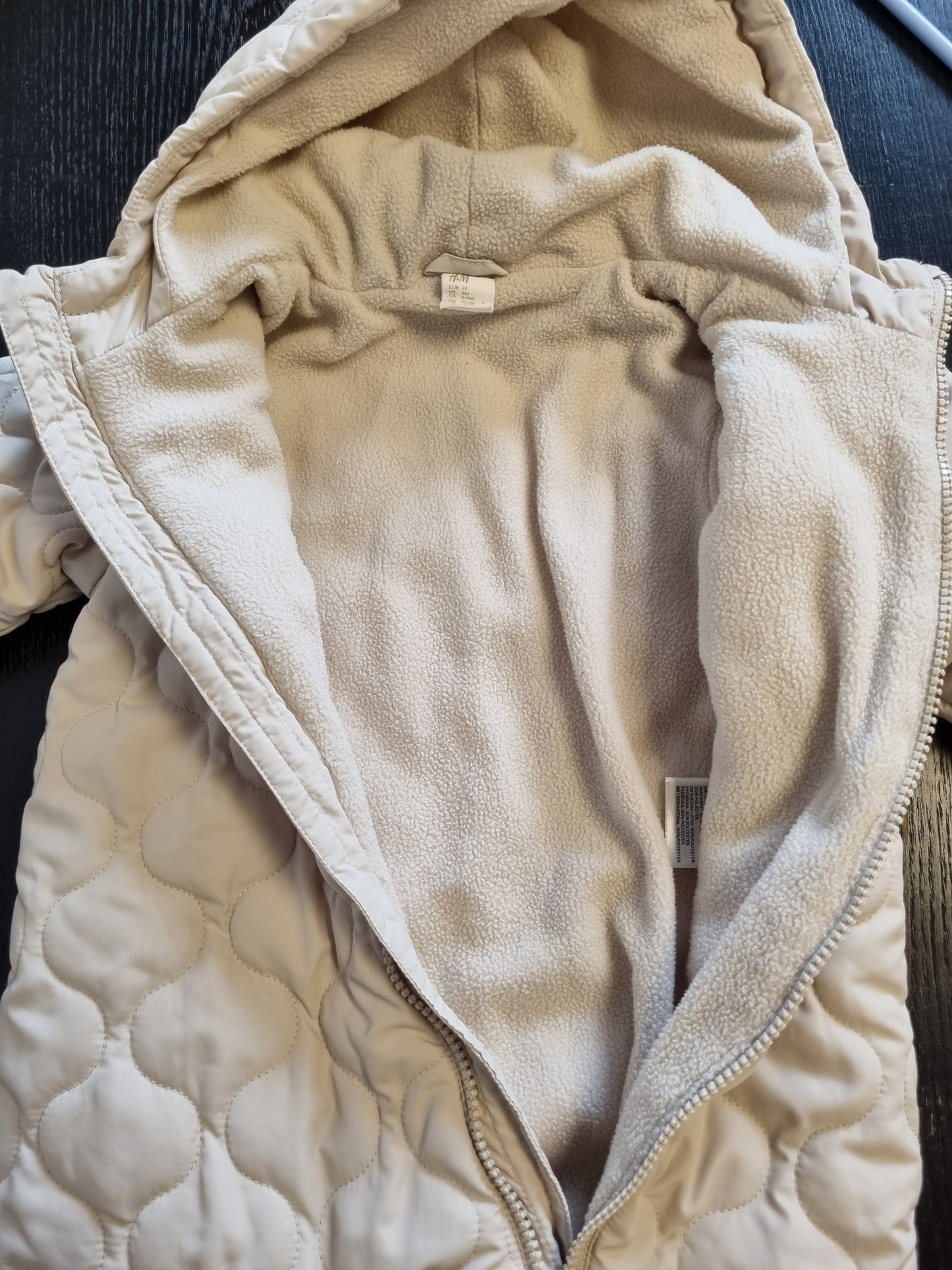 Lys beige vinterdress / H&M - 74