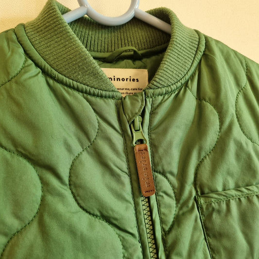 Grønn vattert vest / Minories - 98/104