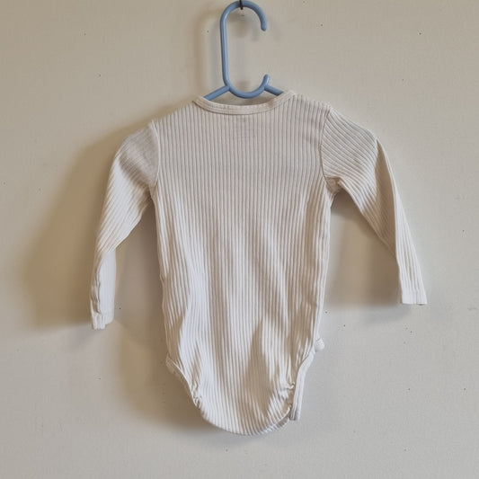 Hvit ribbebody / H&M - 74