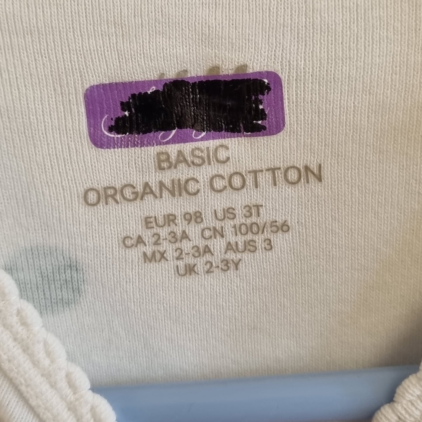 Hvit body med prikker / H&M - 98