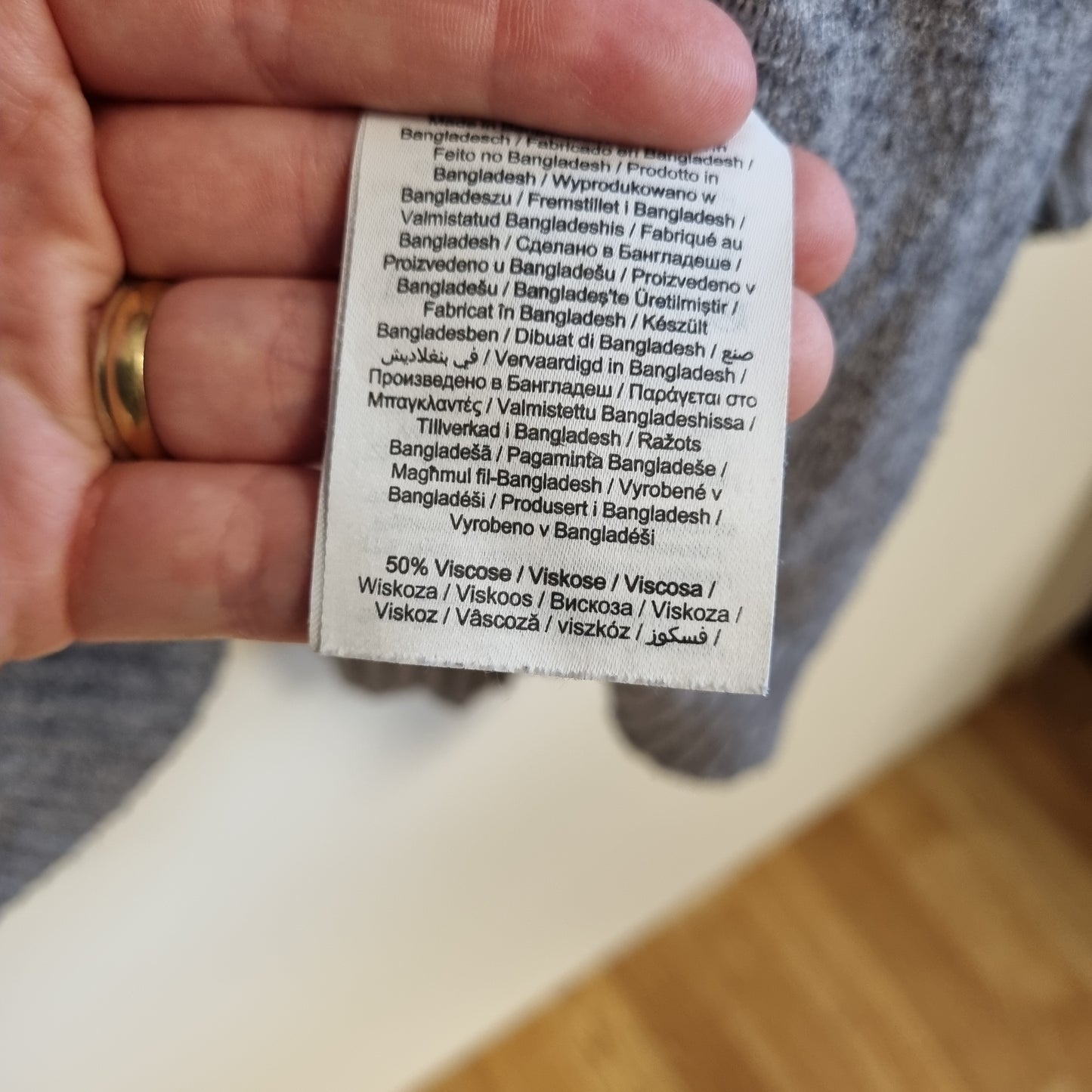 Grå cardigan med lommer / Vila - S