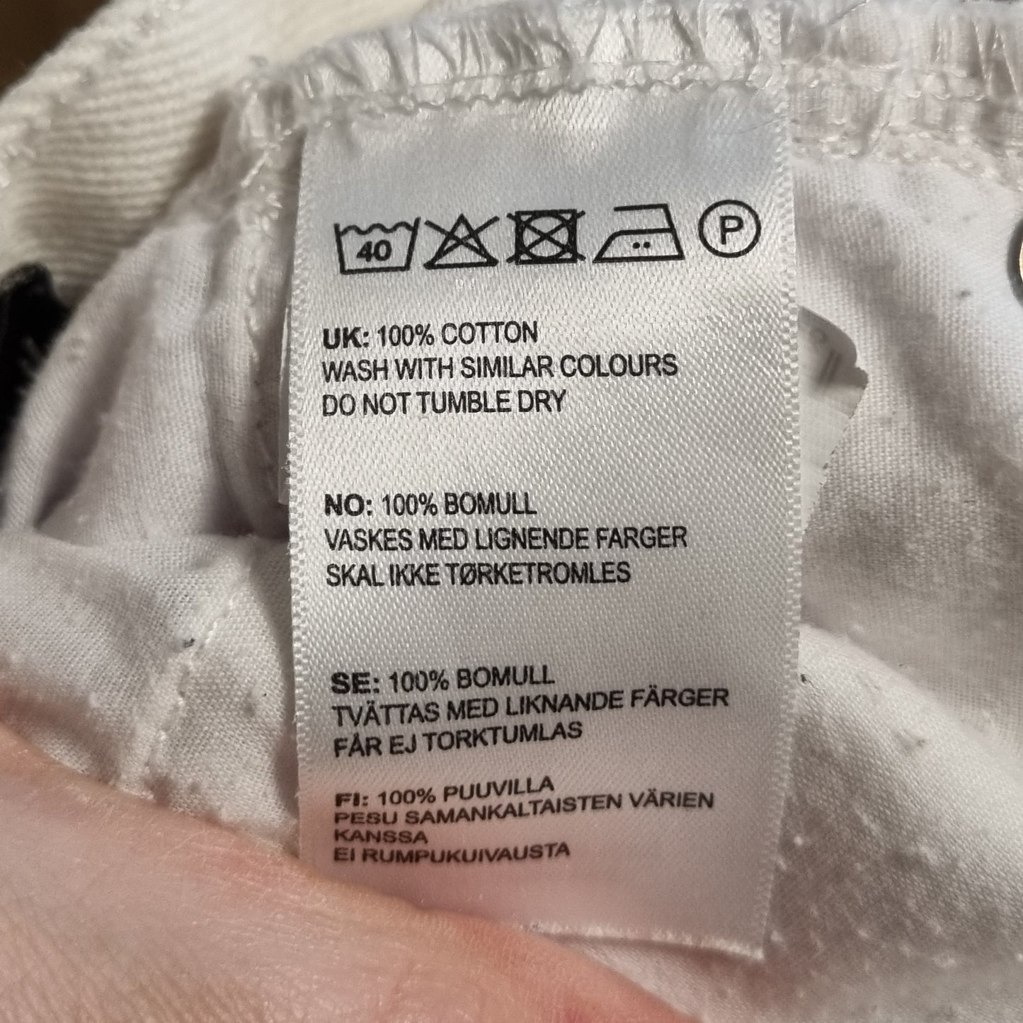Hvit jeans / Bik Bok - M