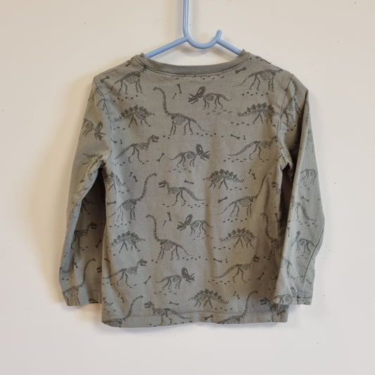 Grønn trøye med dinosaurer - 104