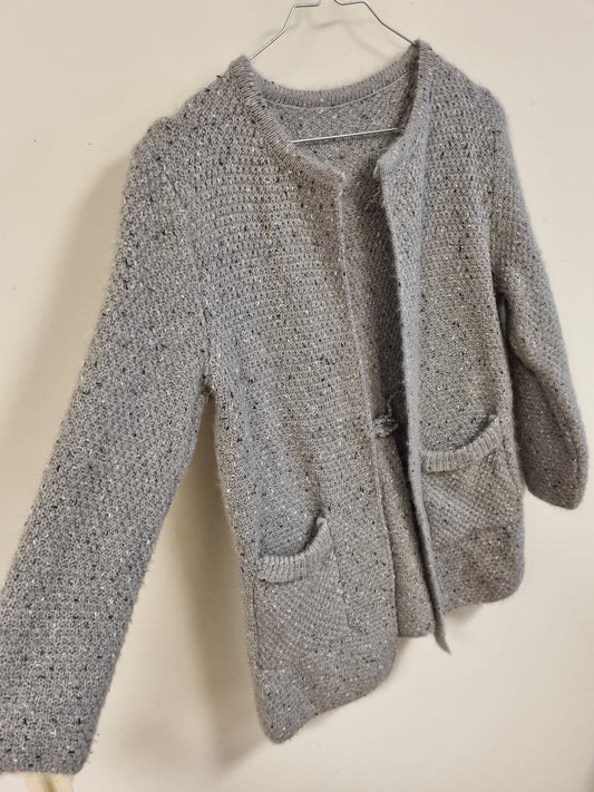 Grå cardigan - M/L