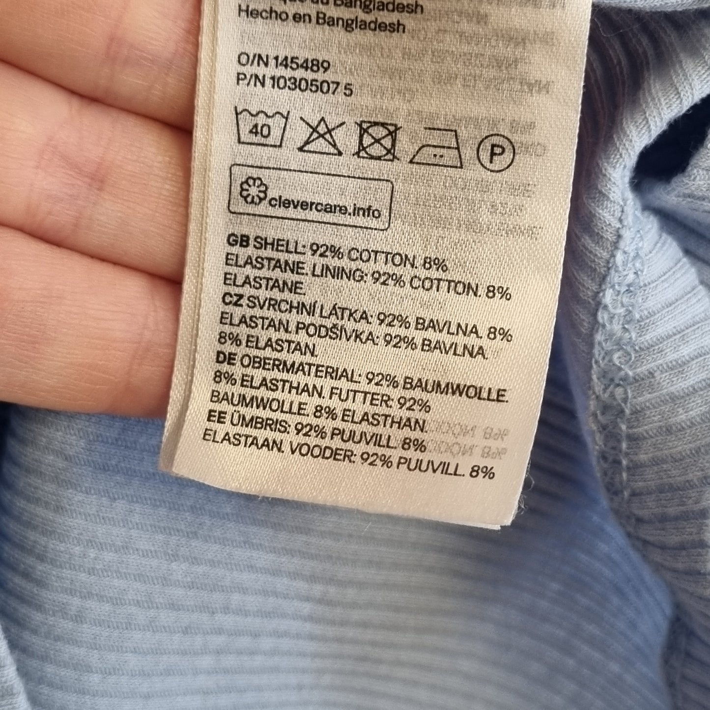 Lys blå ammetopp / H&M Mama – M