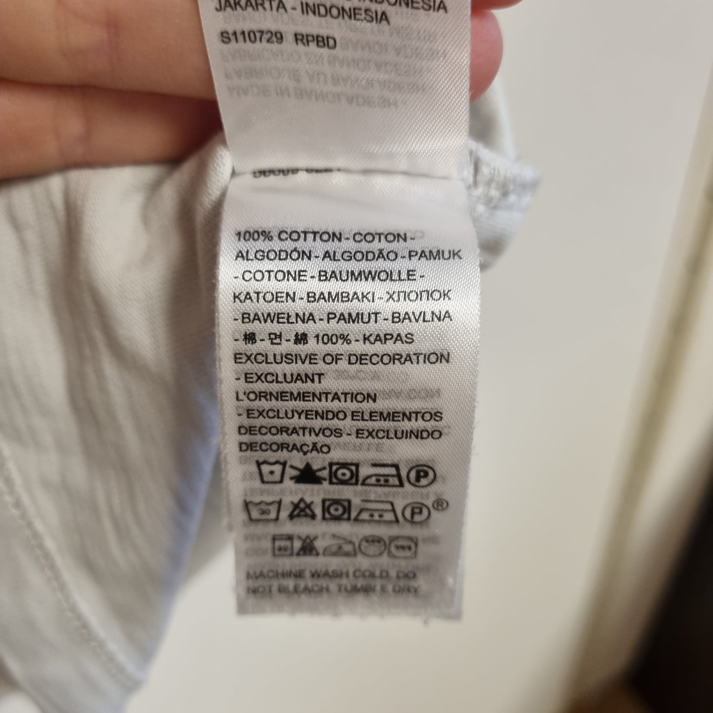 Levi’s offwhite T-skjorte / 100% bomull – L