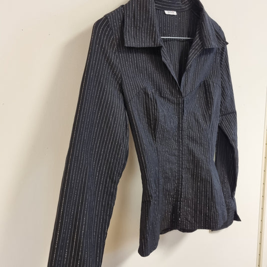 Vintage Y2K Pimkie pinstripe-skjorte – XS