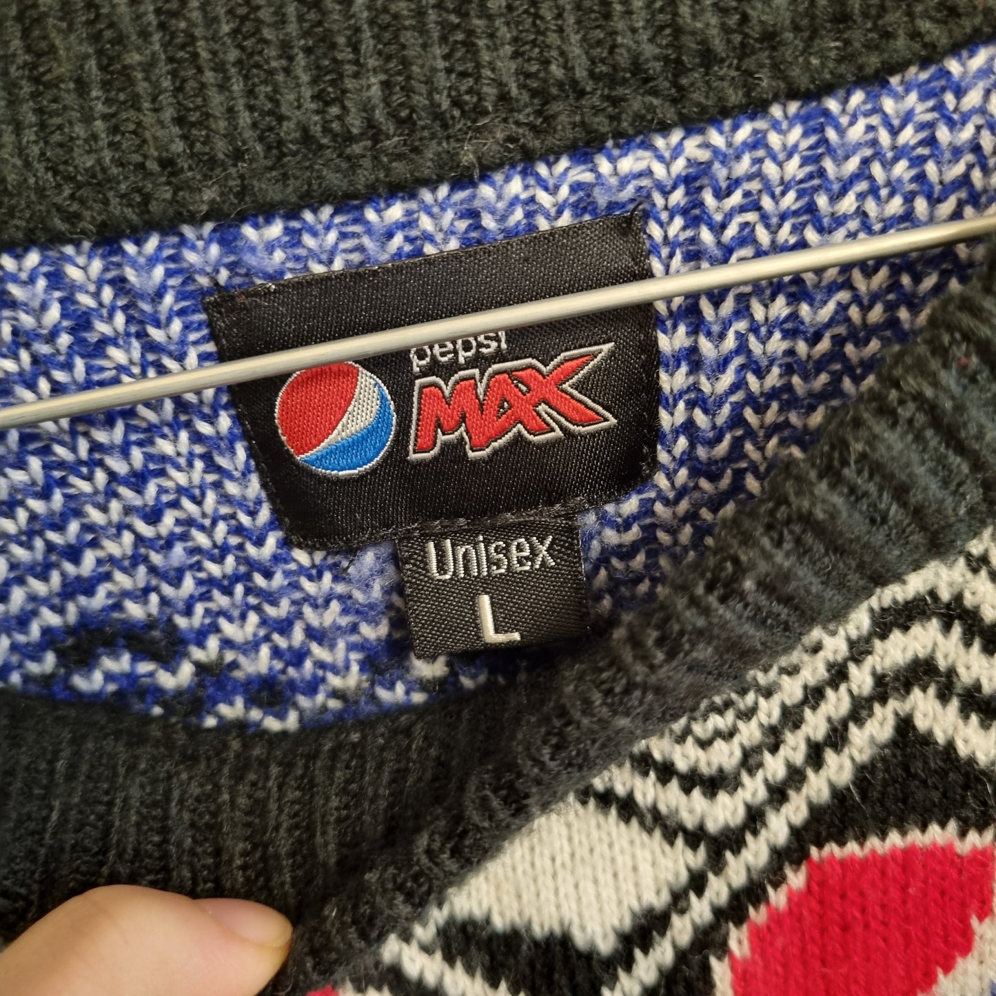 Pepsi Max strikkagenser - L
