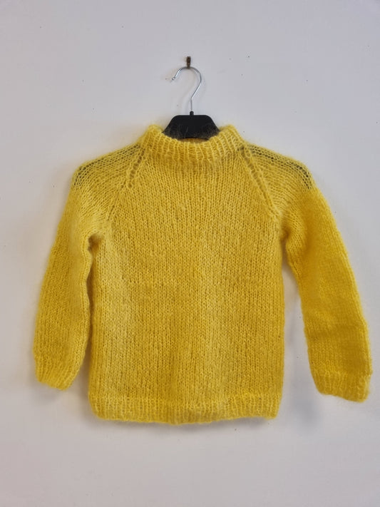 Påskegul strikkagenser - 110/116