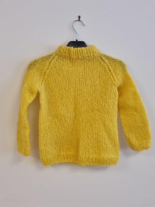 Påskegul strikkagenser - 110/116