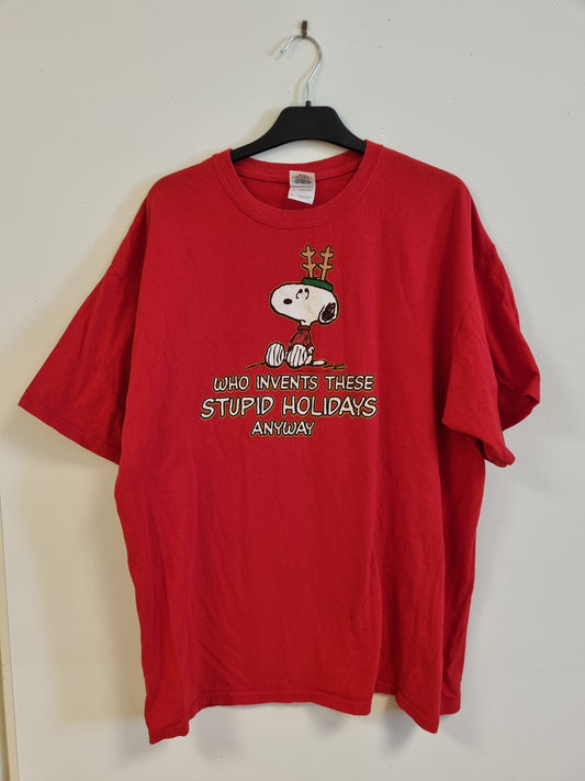 Snoopy juleskjorte - XL