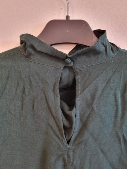 Mørkegrønn bluse - M