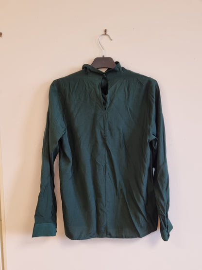 Mørkegrønn bluse - M