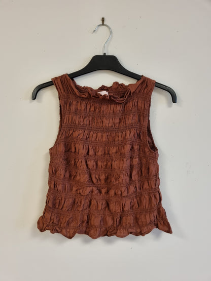 Rynket topp - XS