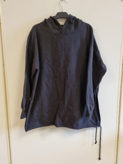 Svart hoodie - L
