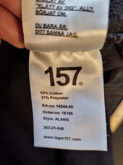 Svart hoodie - L