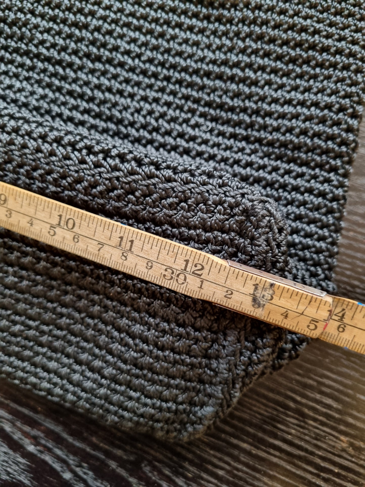 Vintage heklet skulderveske