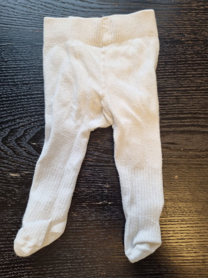 Newbie hvit strømpebukse - 50/56