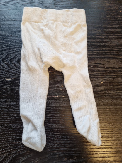 Newbie hvit strømpebukse - 50/56