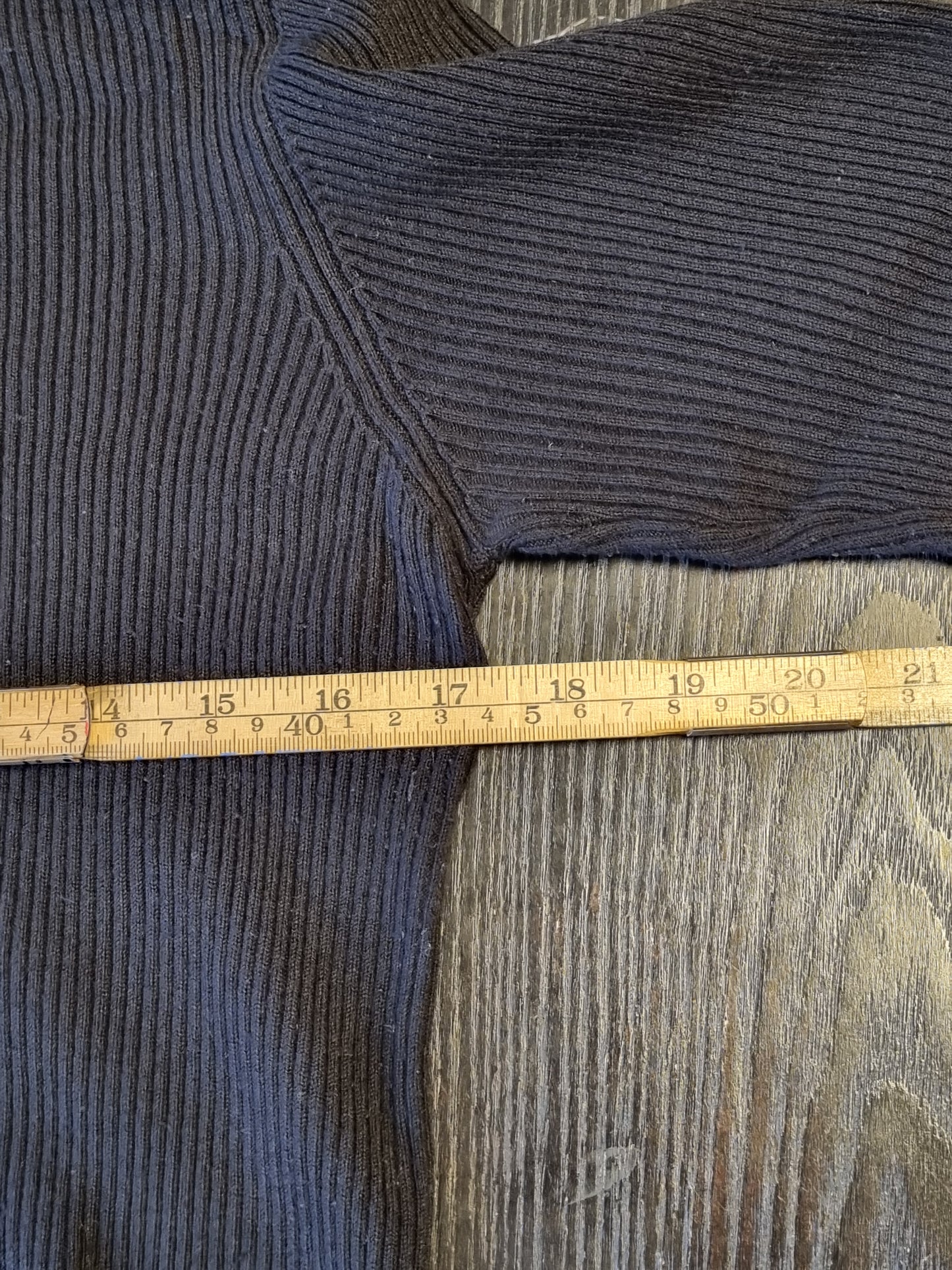 Ribbet t-skjorte - XL