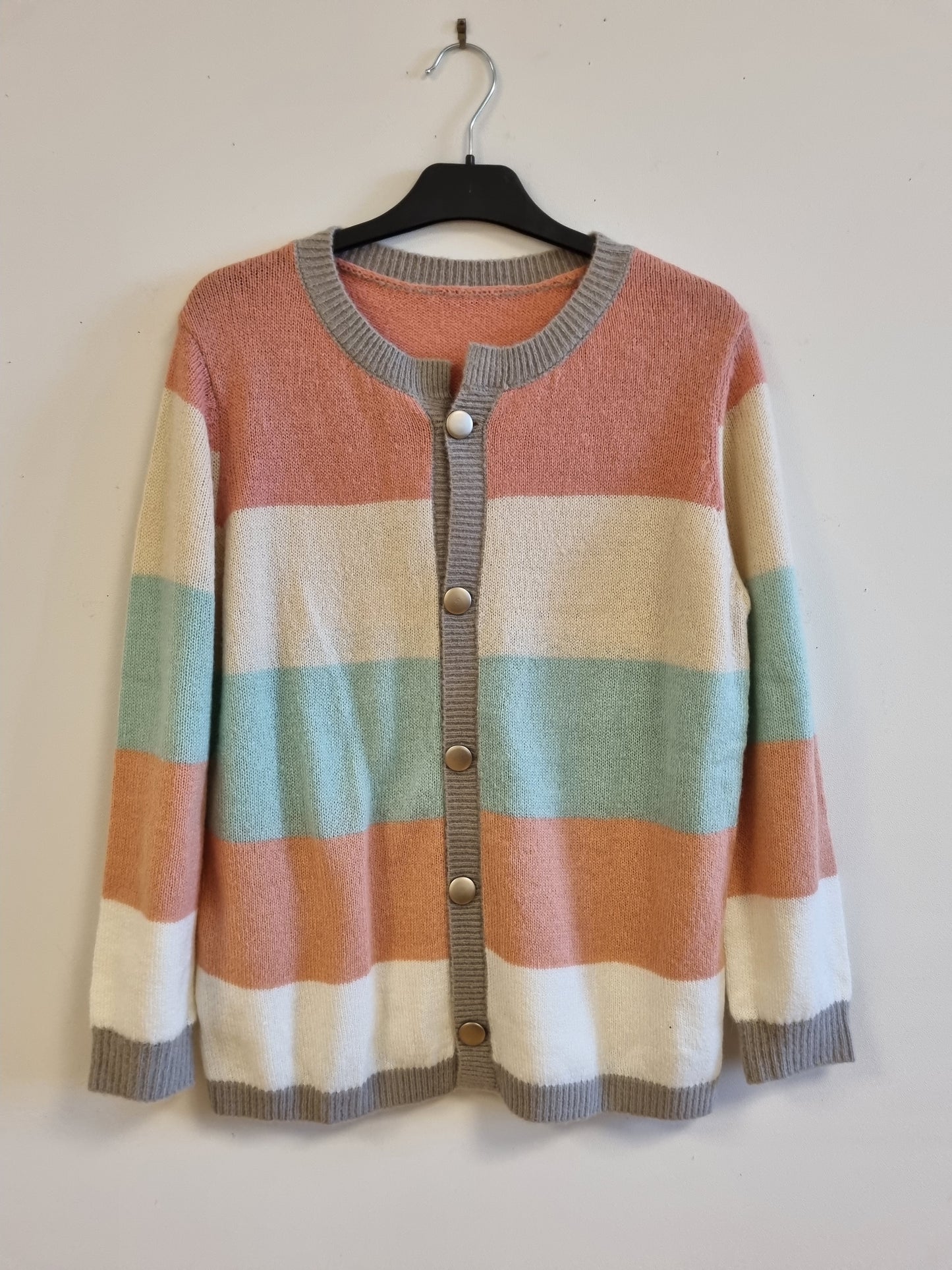Stripet cardigan - XL