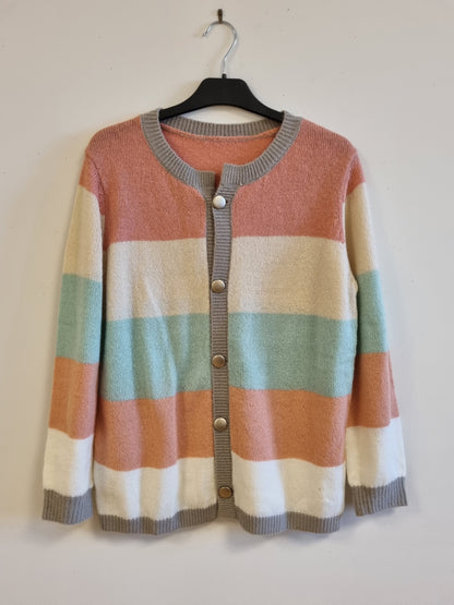 Stripet cardigan - XL