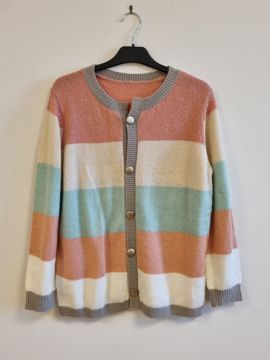 Stripet cardigan - XL