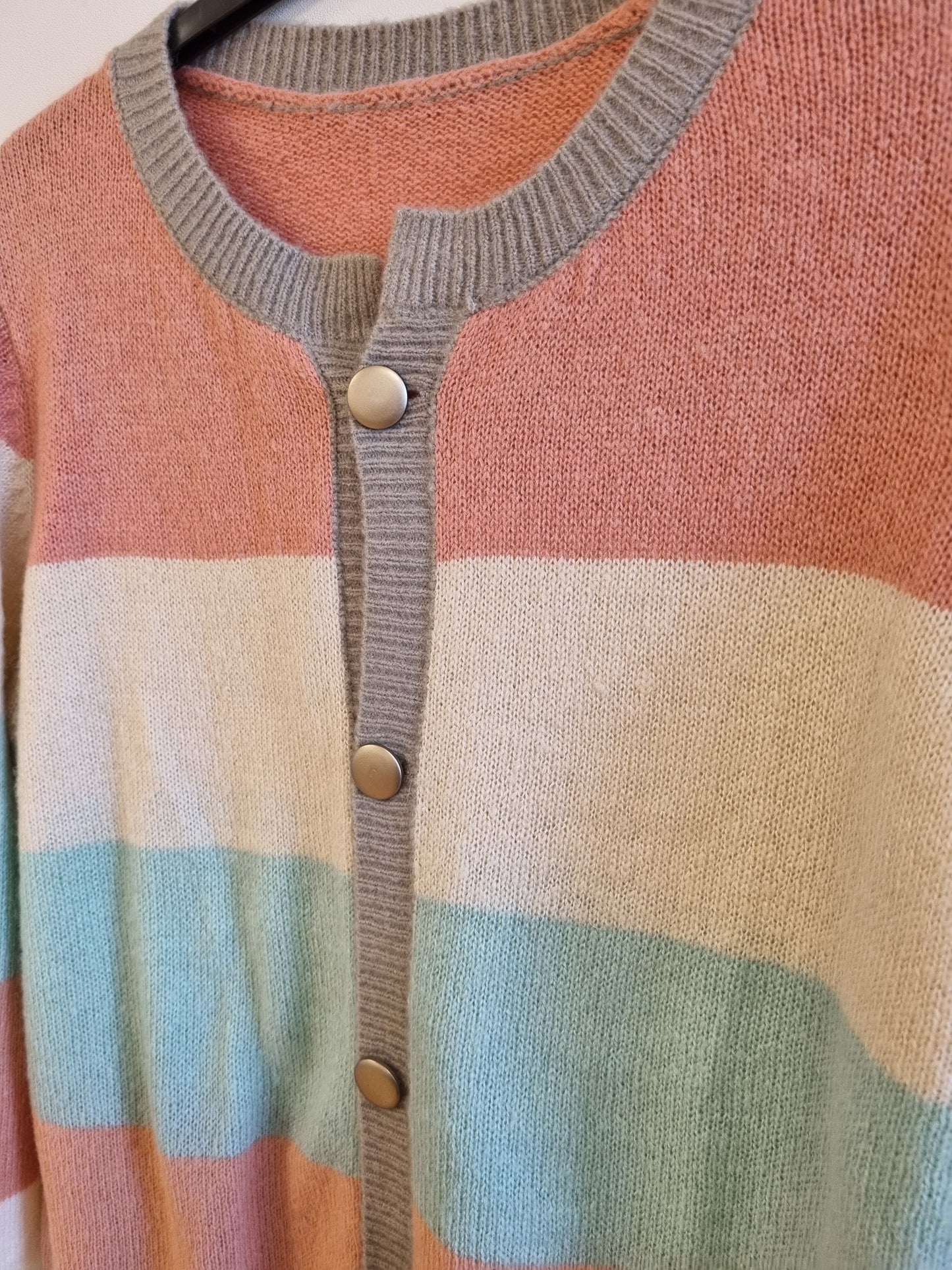 Stripet cardigan - XL