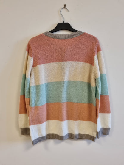 Stripet cardigan - XL