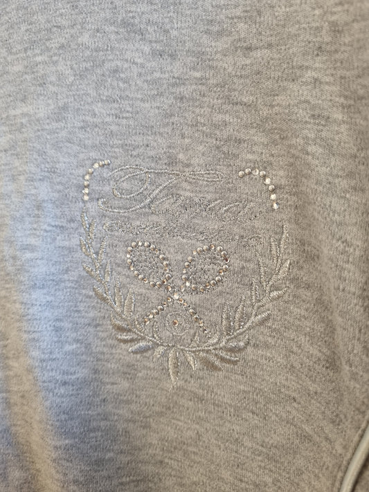 Grå zip-jakke - L