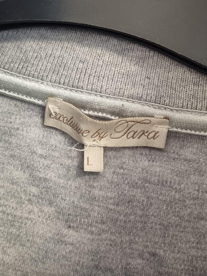 Grå zip-jakke - L