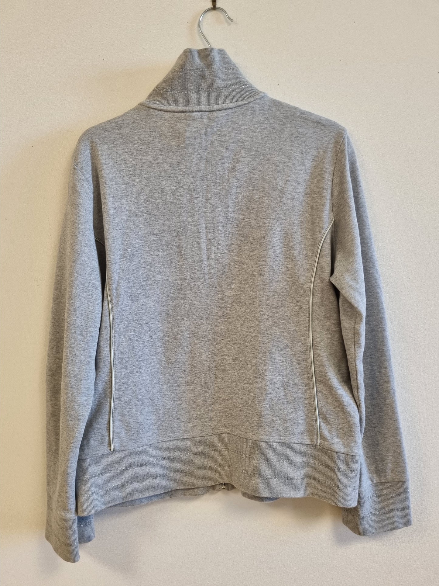 Grå zip-jakke - L