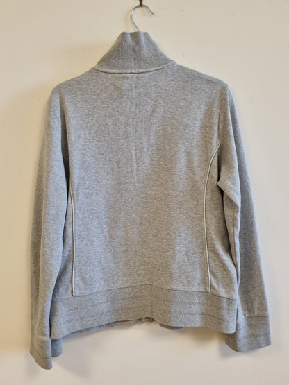 Grå zip-jakke - L