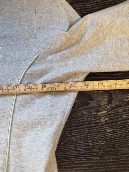 Grå zip-jakke - L