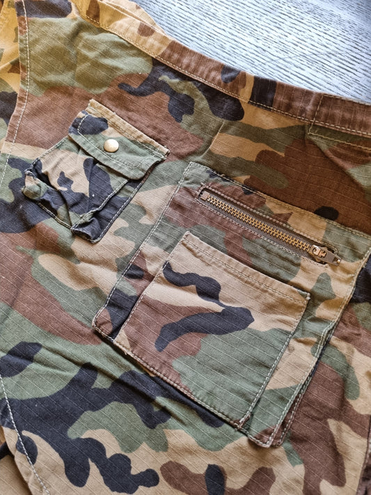 Camo wrap skjørt - M