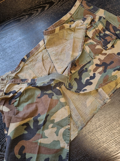 Camo wrap skjørt - Y2K - M