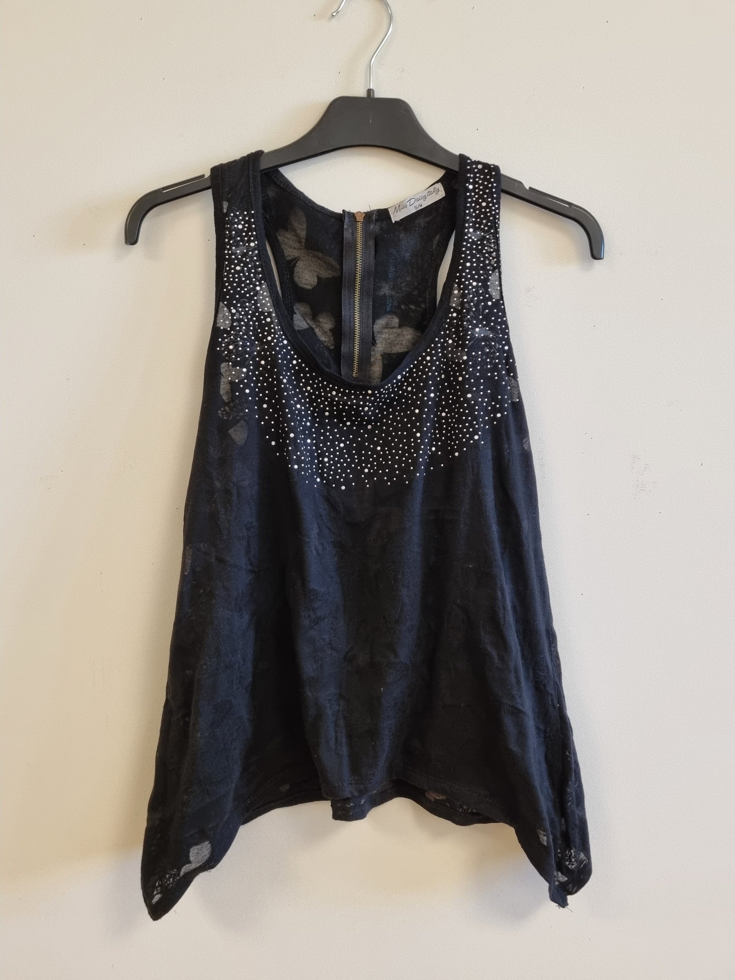 Singlet med strass - S/M