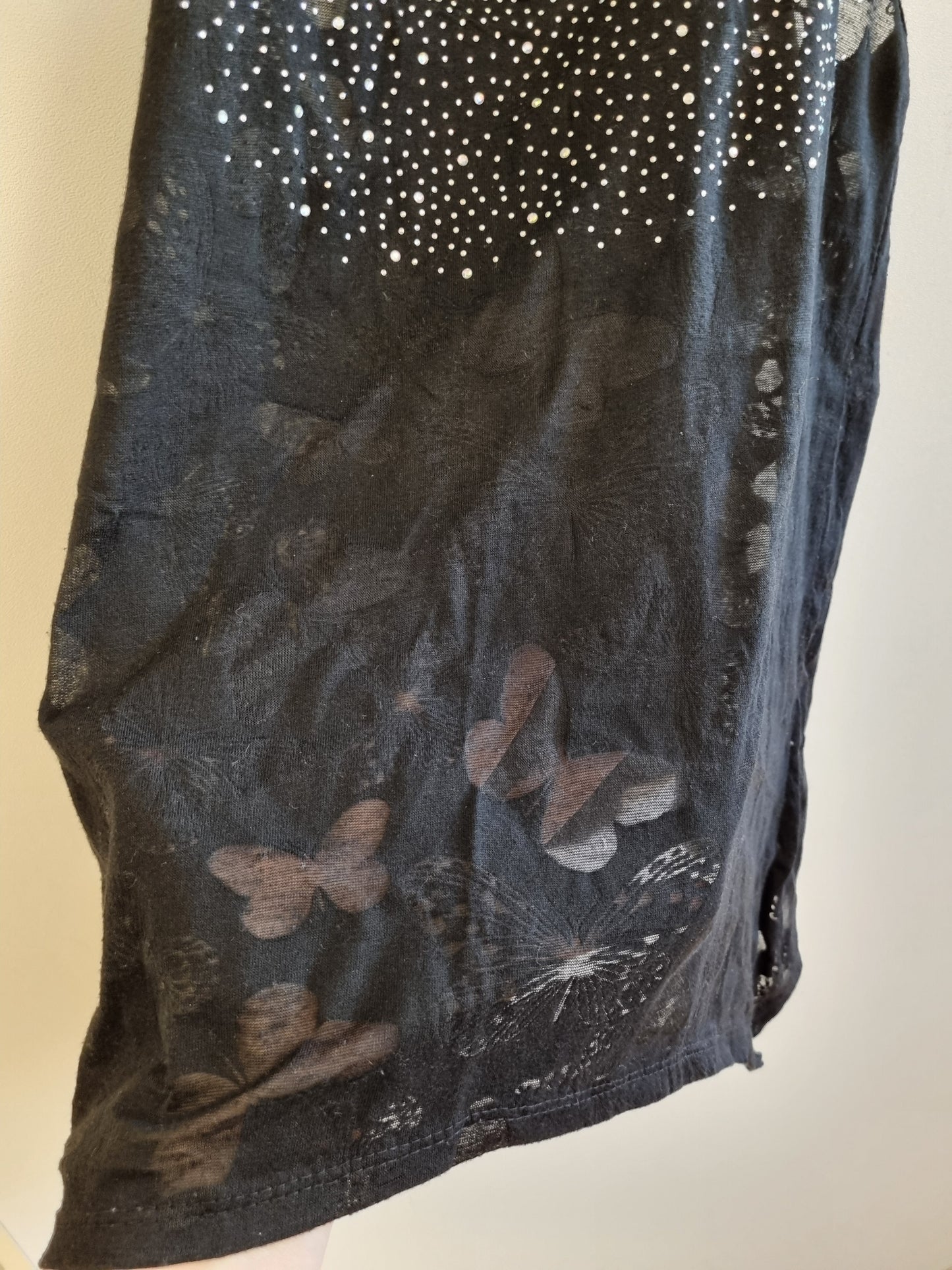 Singlet med strass - S/M